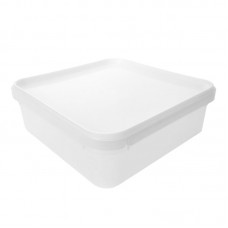 1.25 LITRE SQUARE TAMPER EVIDENT NATURAL TUB